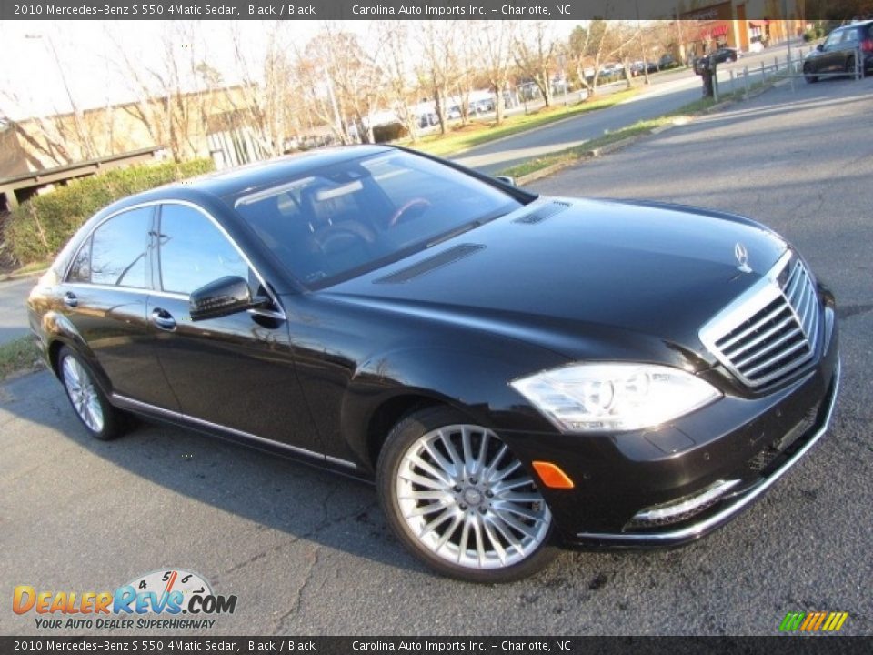 2010 Mercedes-Benz S 550 4Matic Sedan Black / Black Photo #3