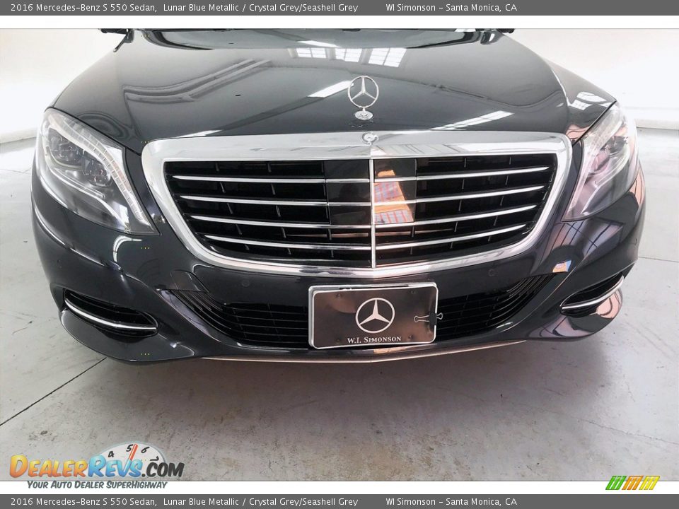 2016 Mercedes-Benz S 550 Sedan Lunar Blue Metallic / Crystal Grey/Seashell Grey Photo #30
