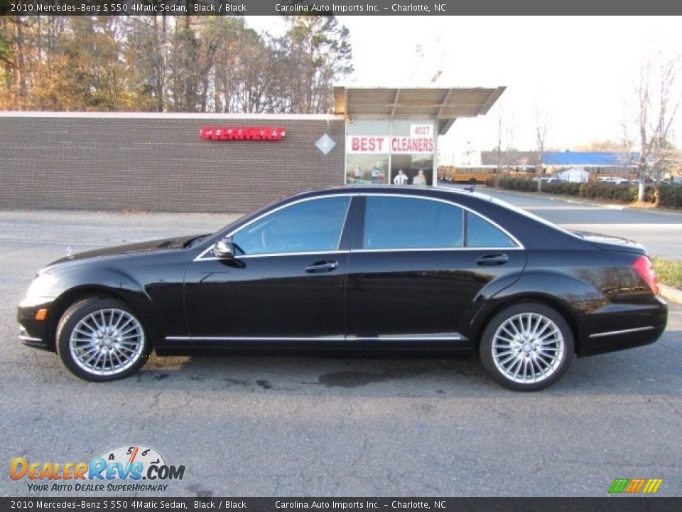 2010 Mercedes-Benz S 550 4Matic Sedan Black / Black Photo #7