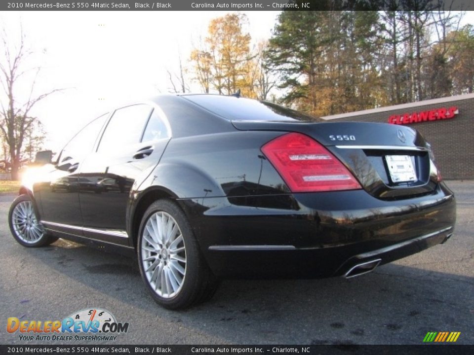 2010 Mercedes-Benz S 550 4Matic Sedan Black / Black Photo #8