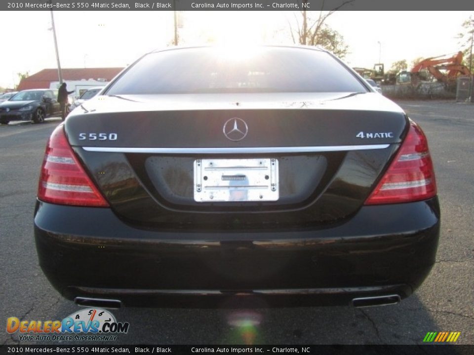 2010 Mercedes-Benz S 550 4Matic Sedan Black / Black Photo #9