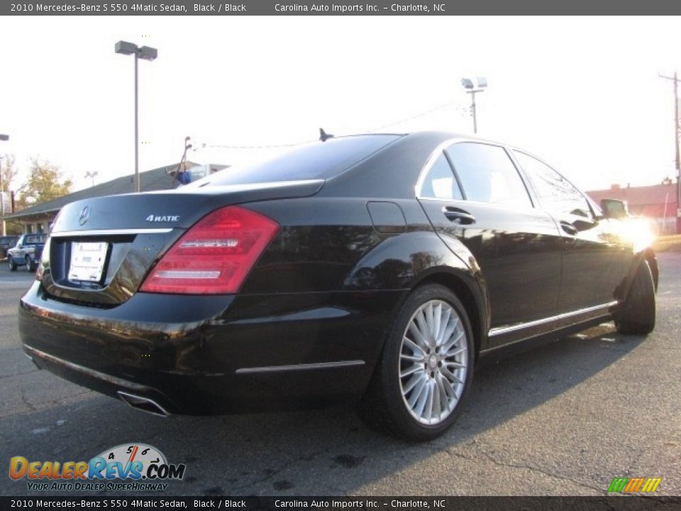 2010 Mercedes-Benz S 550 4Matic Sedan Black / Black Photo #10