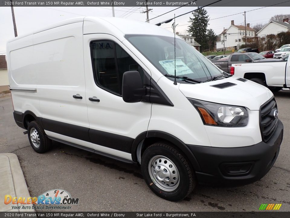 Front 3/4 View of 2020 Ford Transit Van 150 MR Regular AWD Photo #8