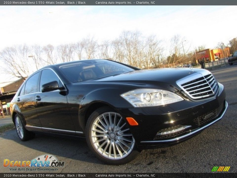 2010 Mercedes-Benz S 550 4Matic Sedan Black / Black Photo #28