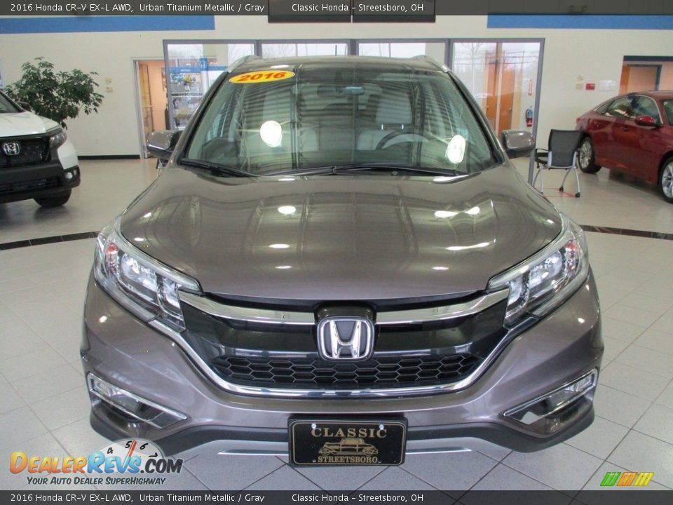 2016 Honda CR-V EX-L AWD Urban Titanium Metallic / Gray Photo #2