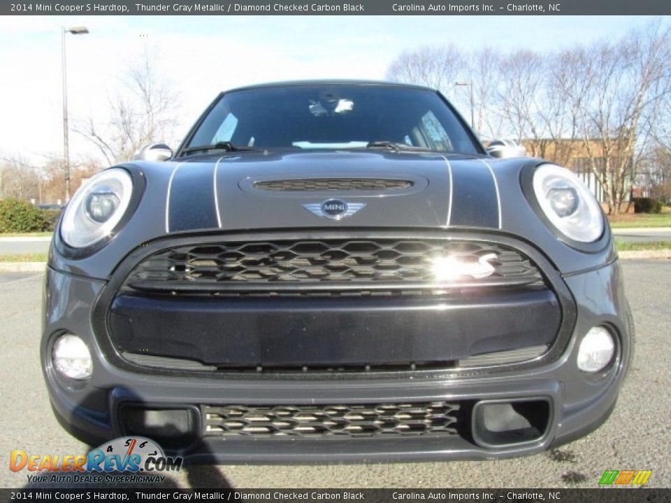 2014 Mini Cooper S Hardtop Thunder Gray Metallic / Diamond Checked Carbon Black Photo #4