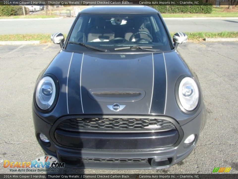 2014 Mini Cooper S Hardtop Thunder Gray Metallic / Diamond Checked Carbon Black Photo #5