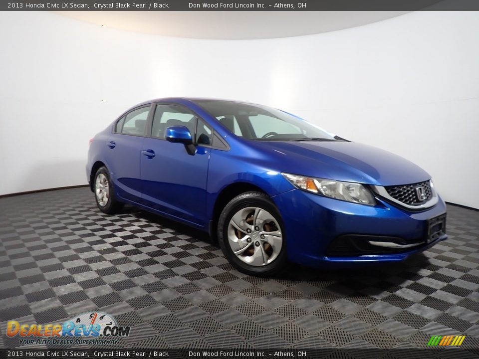 2013 Honda Civic LX Sedan Crystal Black Pearl / Black Photo #2