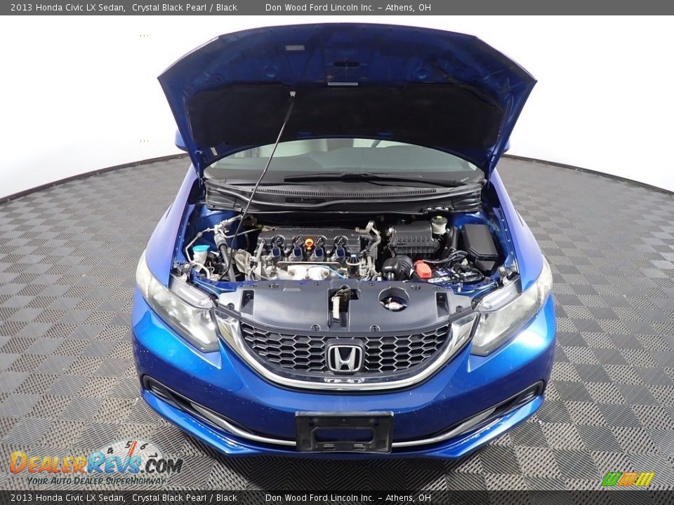 2013 Honda Civic LX Sedan Crystal Black Pearl / Black Photo #6