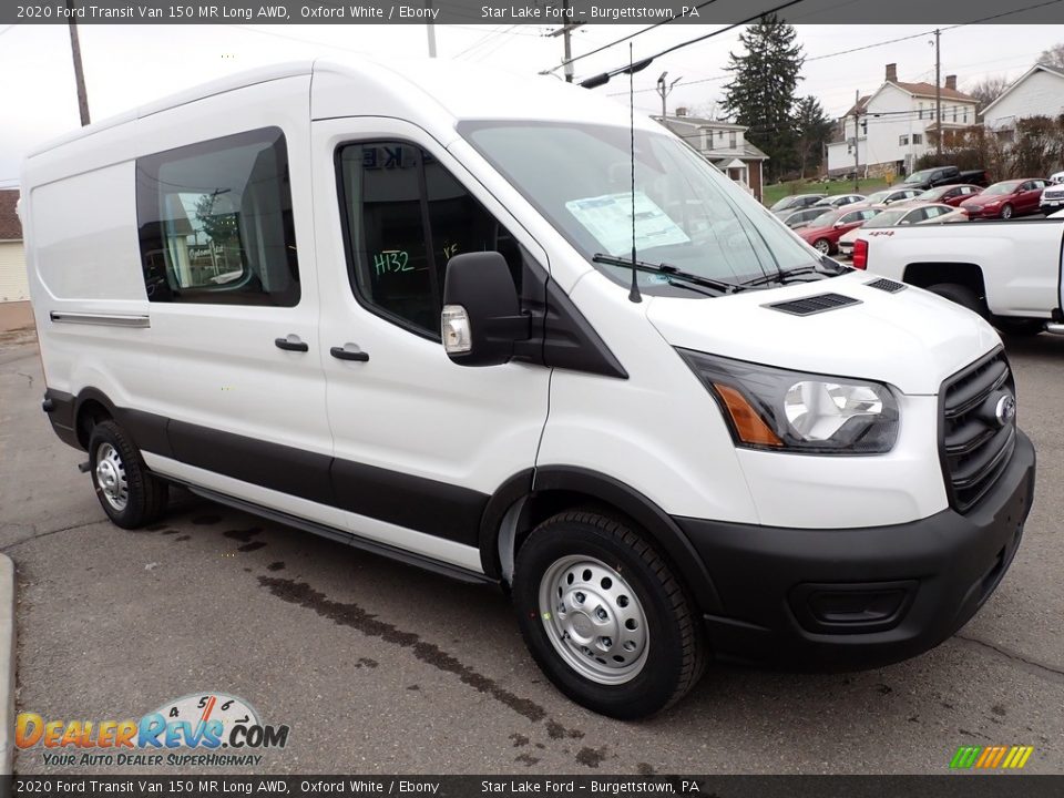 2020 Ford Transit Van 150 MR Long AWD Oxford White / Ebony Photo #11