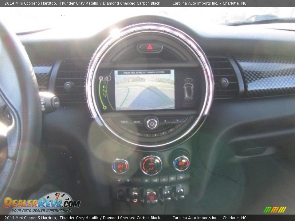 2014 Mini Cooper S Hardtop Thunder Gray Metallic / Diamond Checked Carbon Black Photo #15