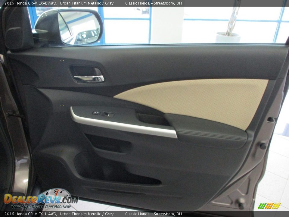 2016 Honda CR-V EX-L AWD Urban Titanium Metallic / Gray Photo #14
