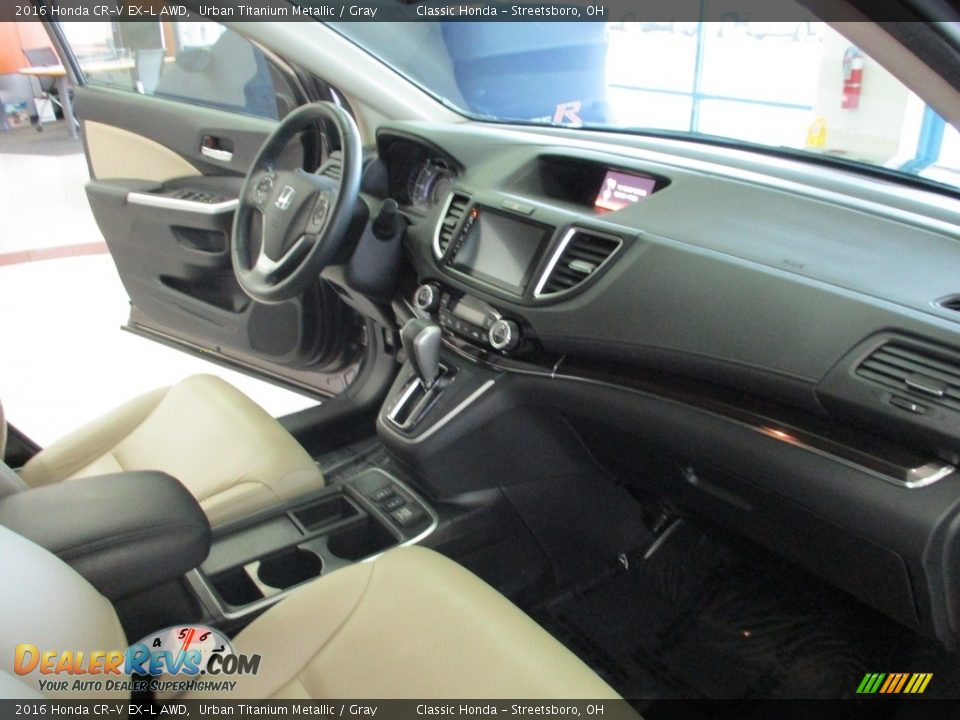 2016 Honda CR-V EX-L AWD Urban Titanium Metallic / Gray Photo #15