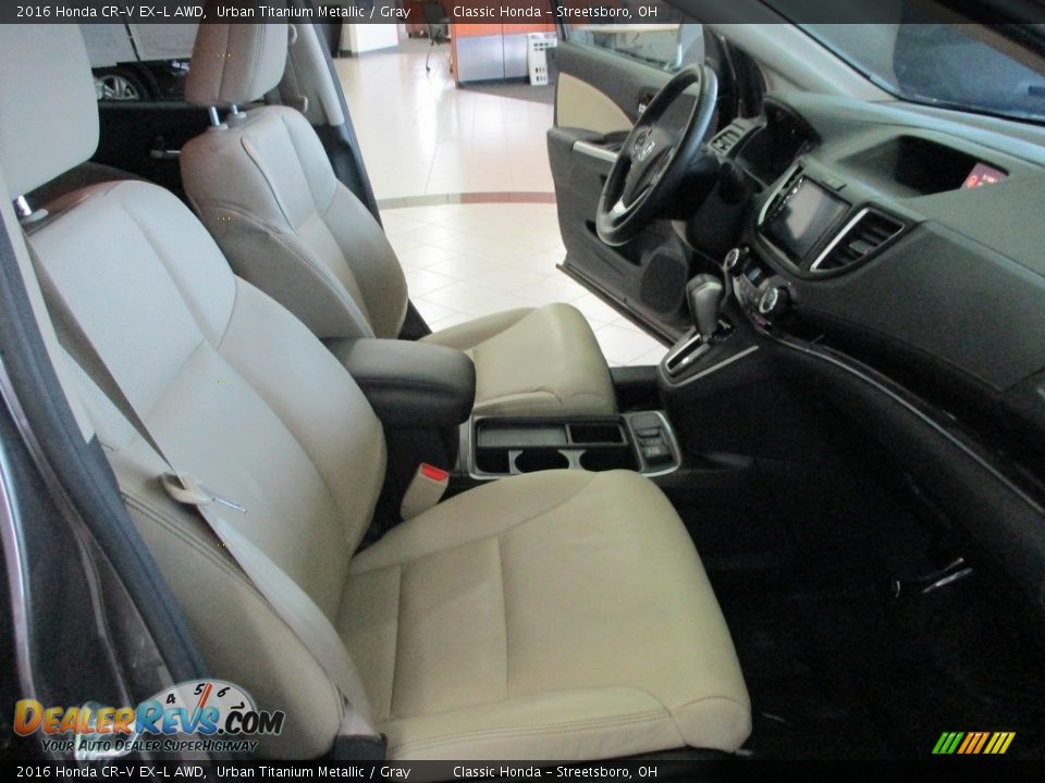 2016 Honda CR-V EX-L AWD Urban Titanium Metallic / Gray Photo #16