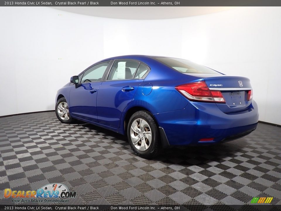 2013 Honda Civic LX Sedan Crystal Black Pearl / Black Photo #11