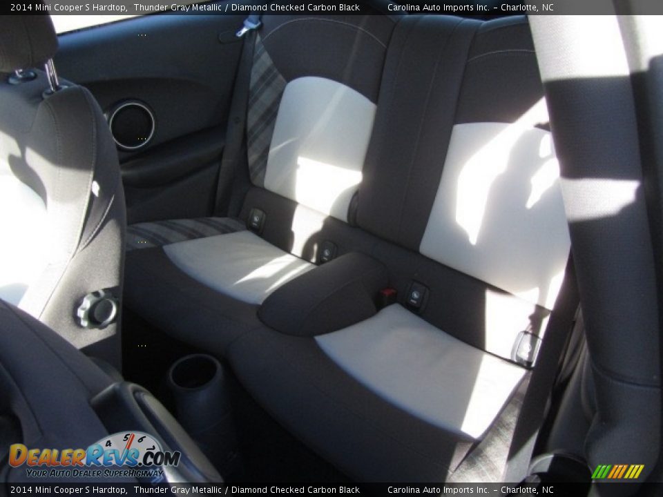 2014 Mini Cooper S Hardtop Thunder Gray Metallic / Diamond Checked Carbon Black Photo #20