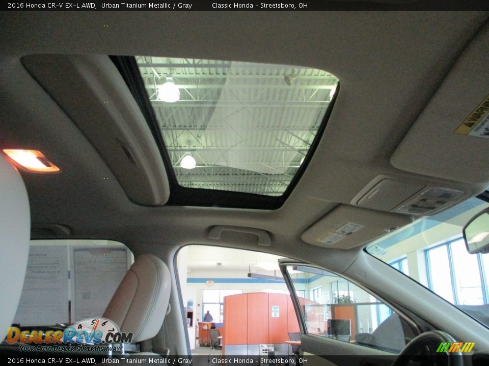 2016 Honda CR-V EX-L AWD Urban Titanium Metallic / Gray Photo #17