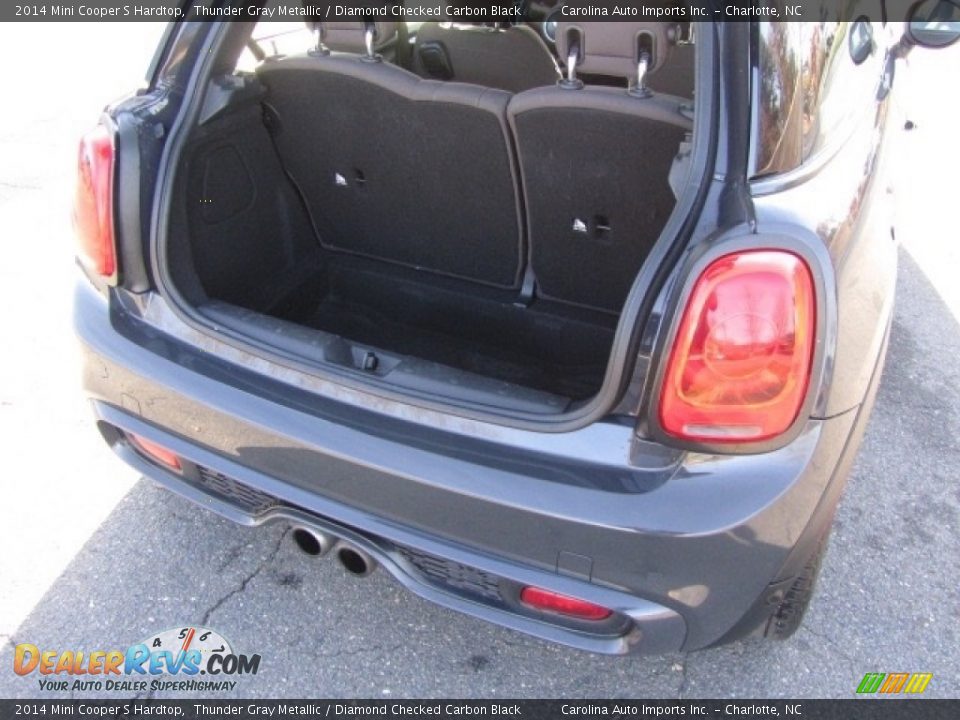 2014 Mini Cooper S Hardtop Thunder Gray Metallic / Diamond Checked Carbon Black Photo #21