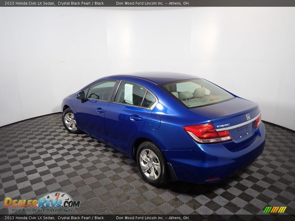 2013 Honda Civic LX Sedan Crystal Black Pearl / Black Photo #12