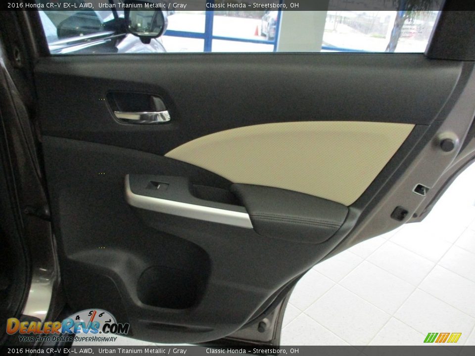 2016 Honda CR-V EX-L AWD Urban Titanium Metallic / Gray Photo #18