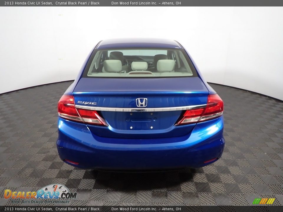 2013 Honda Civic LX Sedan Crystal Black Pearl / Black Photo #13