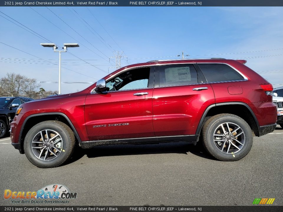 2021 Jeep Grand Cherokee Limited 4x4 Velvet Red Pearl / Black Photo #4