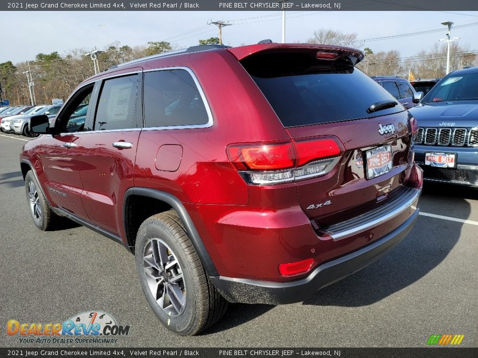 2021 Jeep Grand Cherokee Limited 4x4 Velvet Red Pearl / Black Photo #6