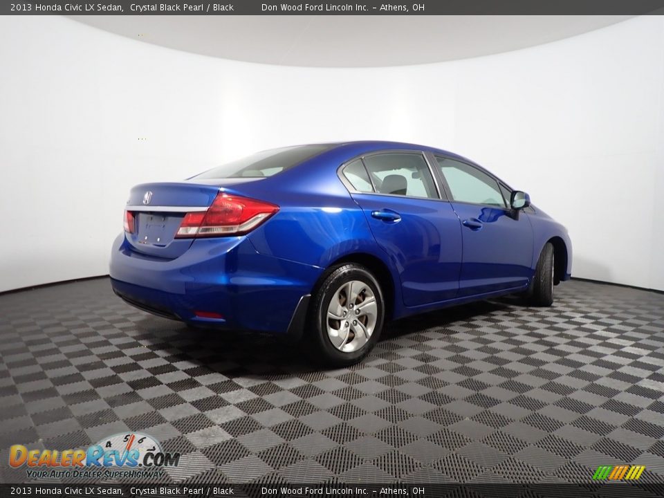 2013 Honda Civic LX Sedan Crystal Black Pearl / Black Photo #16