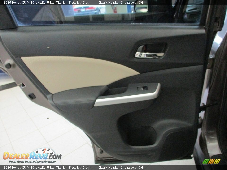 2016 Honda CR-V EX-L AWD Urban Titanium Metallic / Gray Photo #23