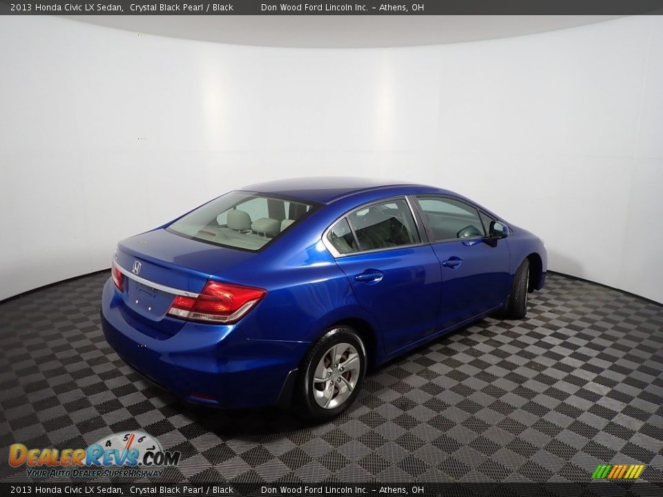 2013 Honda Civic LX Sedan Crystal Black Pearl / Black Photo #17