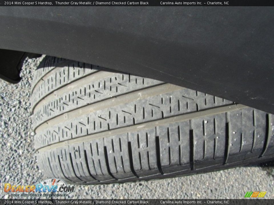 2014 Mini Cooper S Hardtop Thunder Gray Metallic / Diamond Checked Carbon Black Photo #27