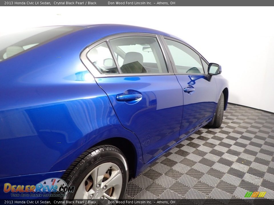 2013 Honda Civic LX Sedan Crystal Black Pearl / Black Photo #19