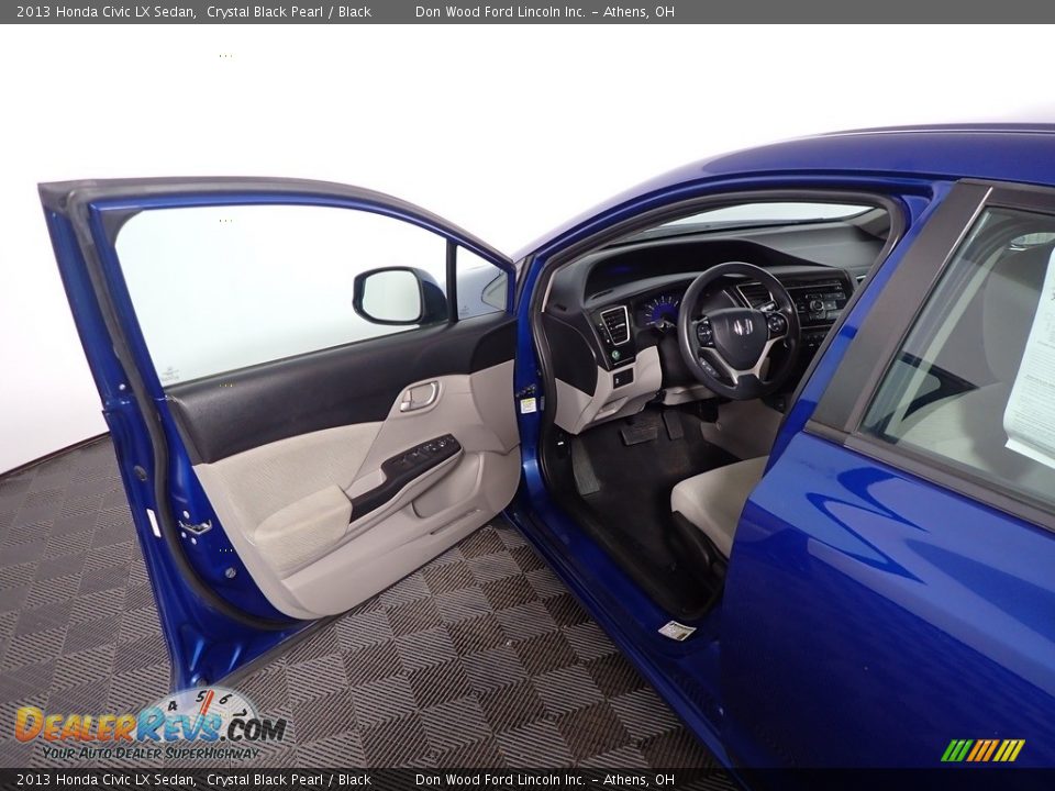 2013 Honda Civic LX Sedan Crystal Black Pearl / Black Photo #20