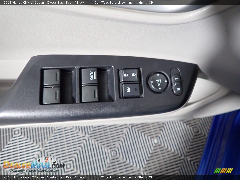 2013 Honda Civic LX Sedan Crystal Black Pearl / Black Photo #21