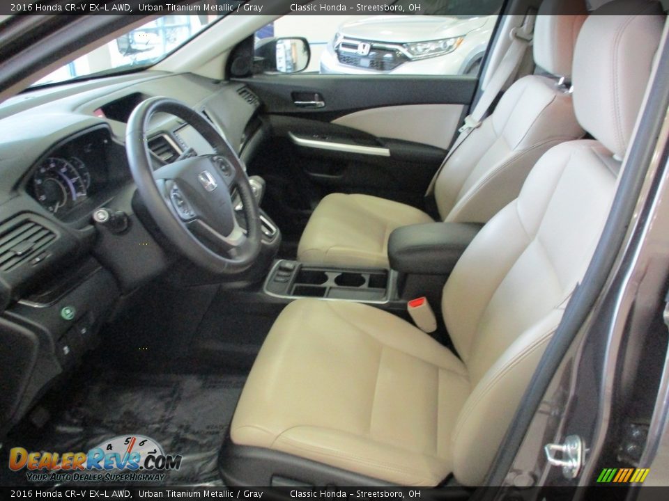 2016 Honda CR-V EX-L AWD Urban Titanium Metallic / Gray Photo #29