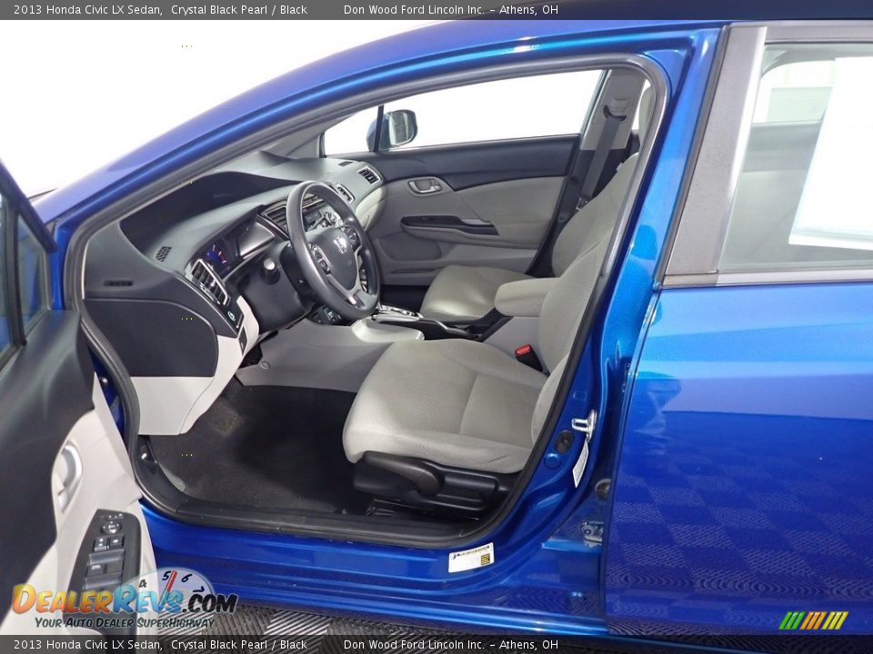 2013 Honda Civic LX Sedan Crystal Black Pearl / Black Photo #22