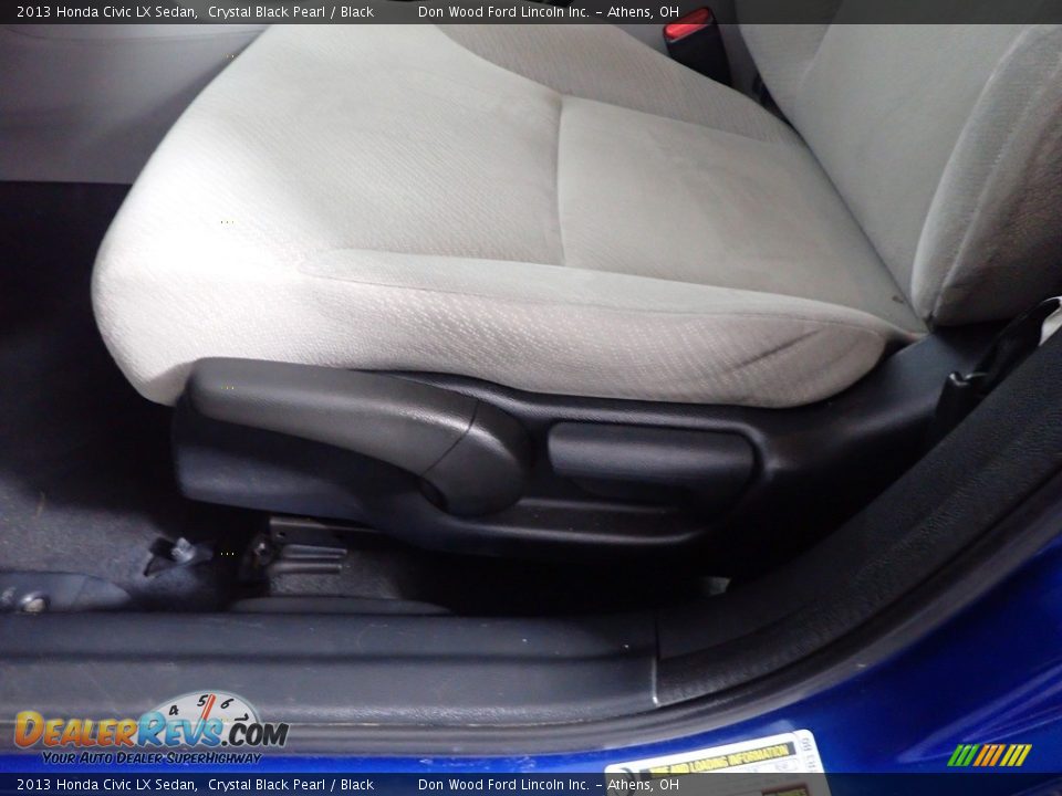 2013 Honda Civic LX Sedan Crystal Black Pearl / Black Photo #23