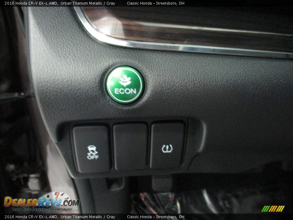 2016 Honda CR-V EX-L AWD Urban Titanium Metallic / Gray Photo #30