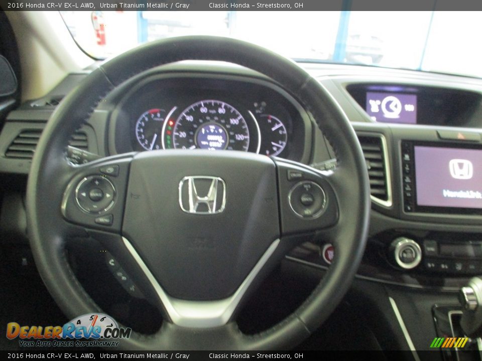 2016 Honda CR-V EX-L AWD Urban Titanium Metallic / Gray Photo #31