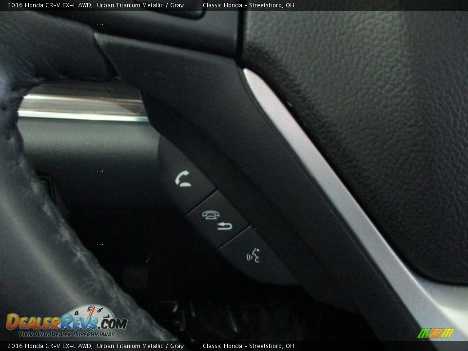 2016 Honda CR-V EX-L AWD Urban Titanium Metallic / Gray Photo #32