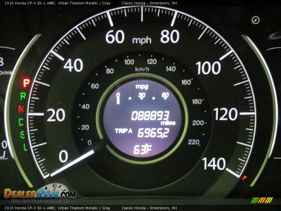 2016 Honda CR-V EX-L AWD Urban Titanium Metallic / Gray Photo #33