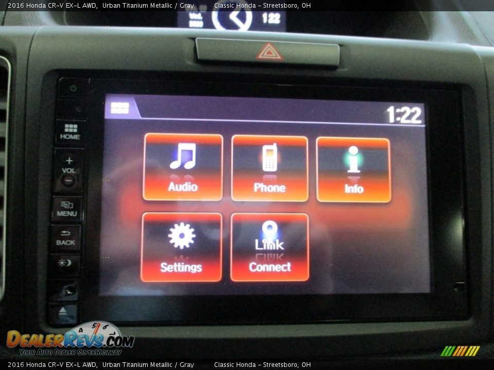 2016 Honda CR-V EX-L AWD Urban Titanium Metallic / Gray Photo #36