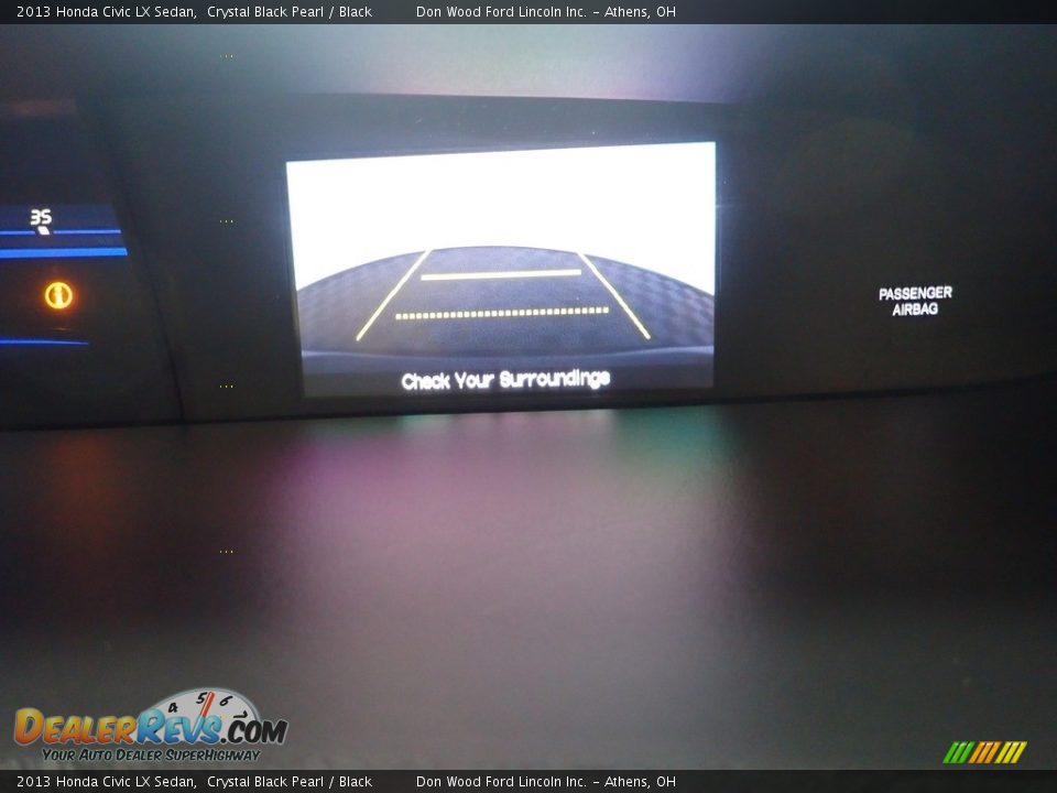 2013 Honda Civic LX Sedan Crystal Black Pearl / Black Photo #32