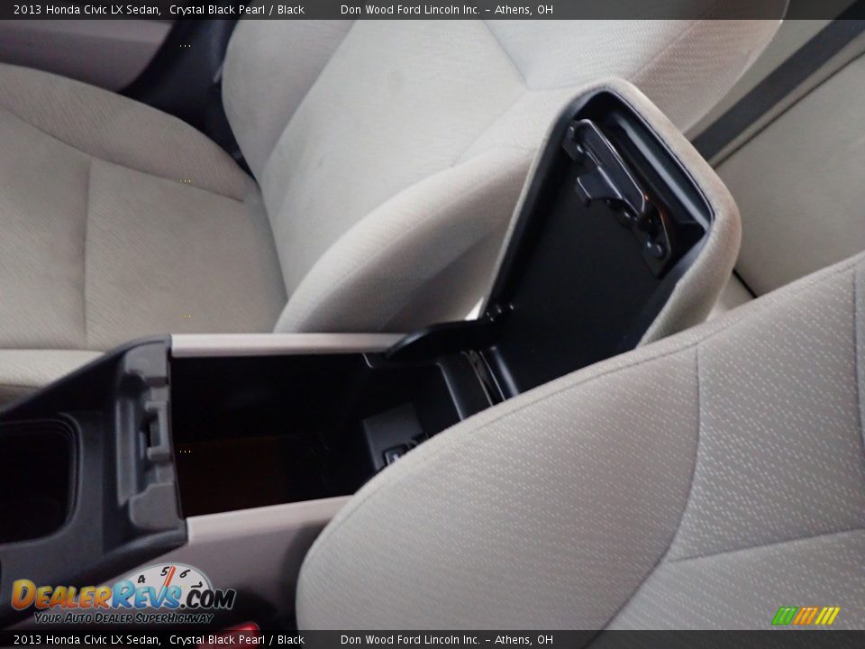 2013 Honda Civic LX Sedan Crystal Black Pearl / Black Photo #36