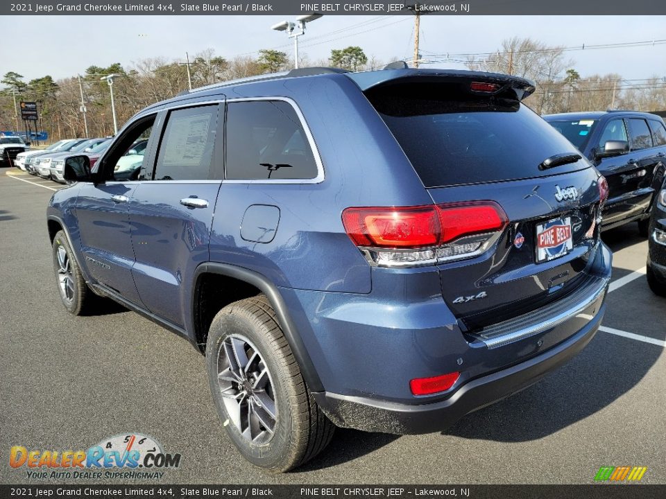 2021 Jeep Grand Cherokee Limited 4x4 Slate Blue Pearl / Black Photo #6