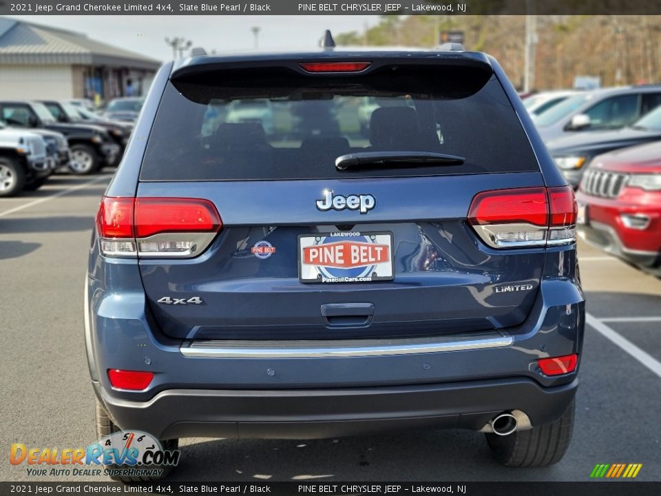 2021 Jeep Grand Cherokee Limited 4x4 Slate Blue Pearl / Black Photo #7