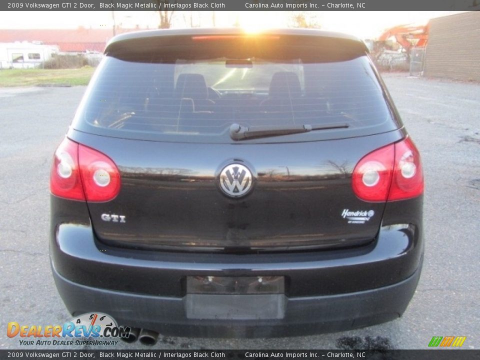 2009 Volkswagen GTI 2 Door Black Magic Metallic / Interlagos Black Cloth Photo #9