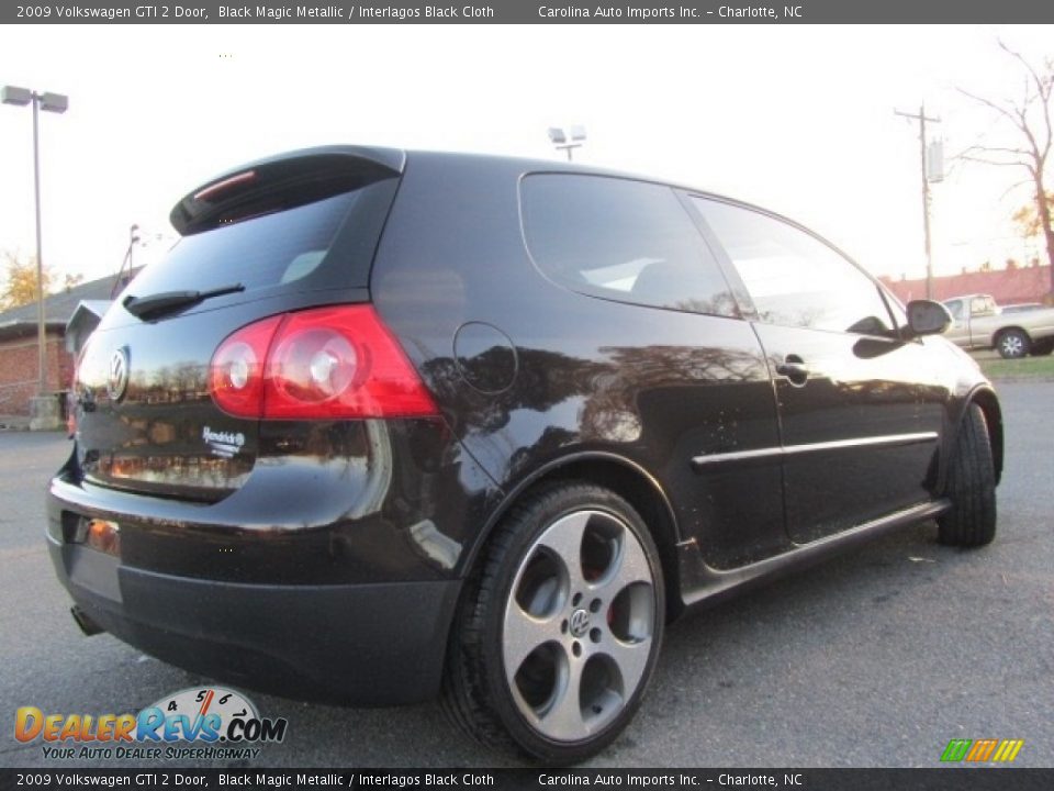 2009 Volkswagen GTI 2 Door Black Magic Metallic / Interlagos Black Cloth Photo #10