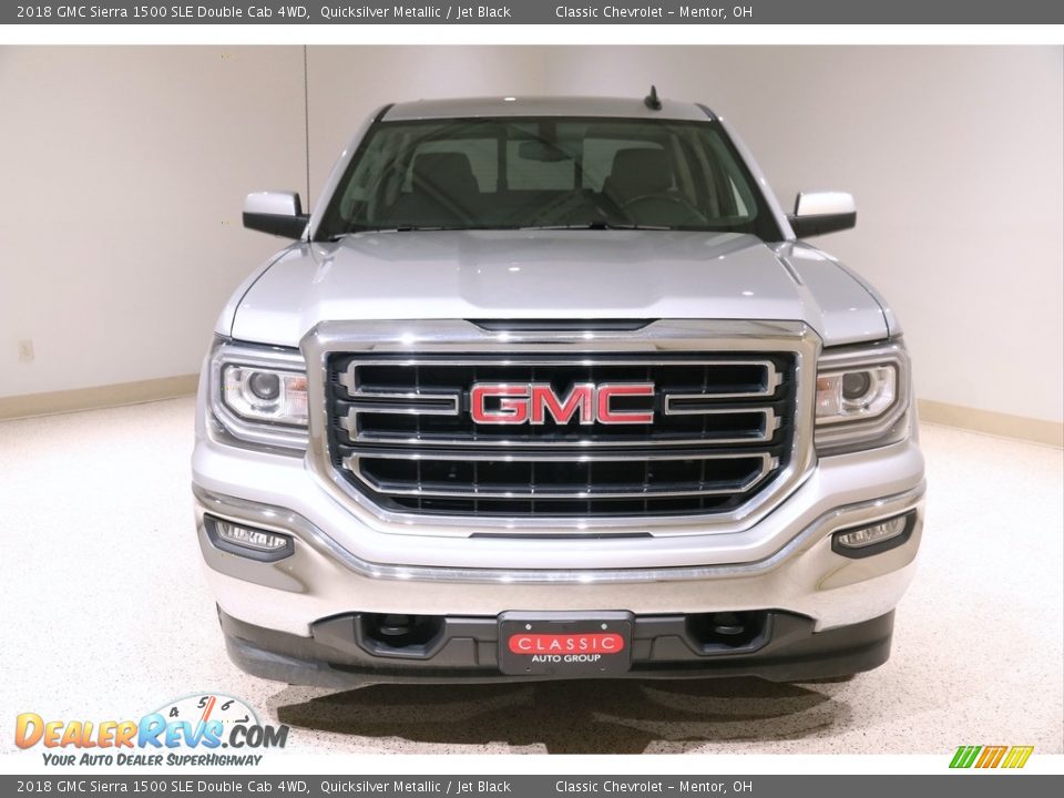 2018 GMC Sierra 1500 SLE Double Cab 4WD Quicksilver Metallic / Jet Black Photo #2