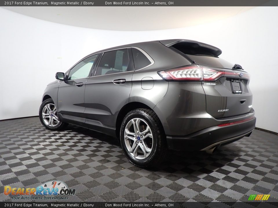 2017 Ford Edge Titanium Magnetic Metallic / Ebony Photo #9